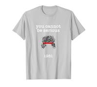 You Cannot Be Serious John McEnroe Funny Tennis T Shirt SW1 T-Shirt, Men, Silver Grey, X-Large