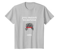 You Cannot Be Serious John McEnroe Funny Tennis T Shirt SW1 T-Shirt, Youth, Silver Grey, Medium