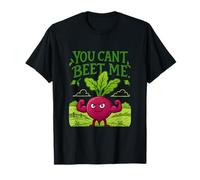 You Can't Beet Me Farm Humor Veggie Graphic T-Shirt