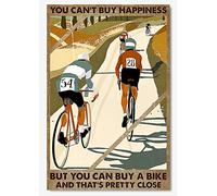 You Can'T Buy Happiness But You Can Buy A Bike Style Home Decor Art Wall Decor Metal Sign Poster 8X12 Inches