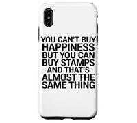 You Can't Buy Happiness But You Can Buy Stamps Artwork Lover Case for iPhone XS Max
