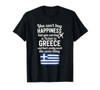 You Can't Buy Happiness - Greece Travel Escape Culture T-Shirt