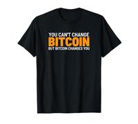 You can't change bitcoin crypto cryptocurrency logo slogan T-Shirt