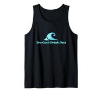 You Can't Drink Data Anti-Ai Illustration No More AI Slop Tank Top
