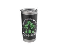 You Can't Grow When You're Comfortable Houseplants Monstera Stainless Steel Insulated Tumbler