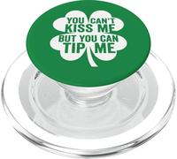 You Can't Kiss But Can Tip Me Waitress St Patricks Day PopSockets PopGrip for MagSafe