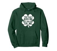 You Can't Kiss But Can Tip Me Waitress St Patricks Day Pullover Hoodie