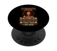you can't scare me crazy i have a daughter black mom dad PopSockets Adhesive PopGrip