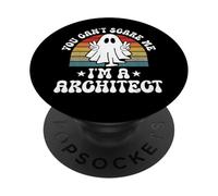 You Can't Scare Me Funny Halloween Architect PopSockets Adhesive PopGrip