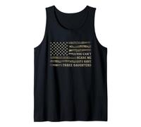 You Can't Scare Me I Have Three Daughters Father's Day Camo Tank Top