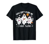 You Can't Scare Me I Have Twins Funny Halloween Ghost T-Shirt