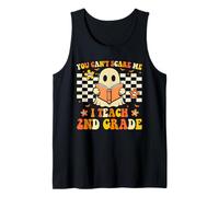 You Can't Scare Me I Teach 2nd Grade Funny Halloween Teacher Tank Top