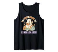 You Cant Scare Me I Teach Kindergarten Halloween Ghost Tank Top