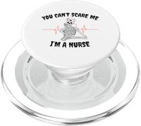 You Can't Scare Me I'm a Nurse Skeleton Halloween for Nurses PopSockets PopGrip for MagSafe
