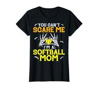 You Can't Scare Me I'm a Softball Mom Mama Funny Halloween T-Shirt