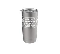 You Cant Skele-Run - Halloween Skeleton Stainless Steel Insulated Tumbler