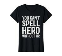 You Can't Spell Hero Without HR Value Graphic T-Shirt, Women, Black, L