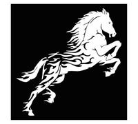 You Can't Walk Without A Horse Car Sticker Vinyl Decal Car Accessory(Silver,48.7X50CM)