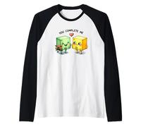 You Complete Me Cute Periodic Table Love Raglan Baseball Tee
