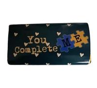You Complete Me Novelty themed funny Chocolate Bar gift. For Birthdays, Christmas, Valentines, Anniversary, Easter, Mothers Day & Fathers Day (One Size, Dark Chocolate)