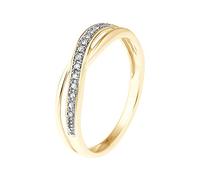& You - Cross Ring - 0.034 Carat Diamond - Available in Yellow Gold and White Gold - Women's Jewellery, White Gold Diamond, Diamond