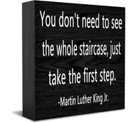 You Don'T Need To See The Whole Staircase New Home Decor Rustic Gift Ideas Wood Sign Desk Shelf Farmhouse Room Decorations 5 × 5 Inch