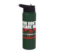 You Dont Scare Me I Teach Contortionist Contortion Yoga Stainless Steel Insulated Water Bottle