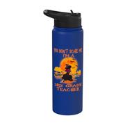 You Don't Scare Me I'm A 3rd Grade Teacher Witch Halloween Stainless Steel Insulated Water Bottle