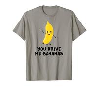 You Drive Me Bananas Cute Kawaii Funny Banana Pun T-Shirt