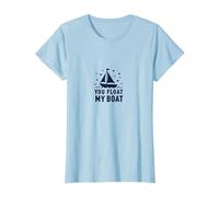 You Float My Boat - Nautical Love Sailing T-Shirt, Women, Baby Blue, L