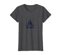 You Float My Boat - Nautical Love Sailing T-Shirt, Women, Dark Heather Grey, XL