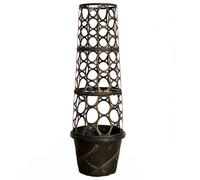 You Garden 1 X Tower Pot Flower Planter With Trellis Frame For Climbing Plants Support Frame Cage Plant Pot For Gardens, Patios Or Indoors