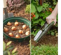 You Garden Set Of 3X 25Cm Bulb Baskets And Bulb Planter