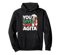 You Give Me Agita Italian Slang Saying Funny Italia Flag Pullover Hoodie