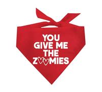 You Give Me The Zoomies Valentine's Day Dog Bandana (Red, OS 1187)