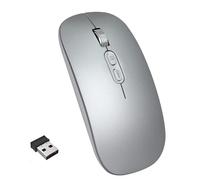 YOU GLOW GIRL LED Wireless Mouse,Laptop Wireless Mouse,2.4G Portable USB Optical Wireless Computer Mice for Laptop,Mac,MacBook,Android,PC (silvery)