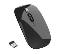 YOU GLOW GIRL LED Wireless Mouse,Laptop Wireless Mouse,2.4G Portable USB Optical Wireless Computer Mice for Laptop,Mac,MacBook,Android,PC (black)