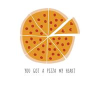 You Got A Pizza My Heart Men's T-Shirt - White - L - White