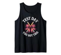 You Got This Test Day Pink Gingham Bow for The Educator Tank Top