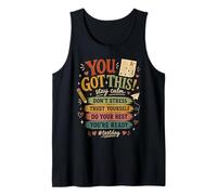 You Got This Test Day Student Motivation School Exam Prep Tank Top