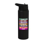 You Got This Test Day Teacher State Testing Time to Lock in Stainless Steel Insulated Water Bottle