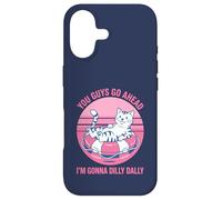 You Guys Go Ahead I'm Gonna Dilly Dally Retro Cat Kitty Case for iPhone 17