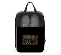 You Had Me at Bacon Travel Shoe Bags Portable Storage Pouch Shoe Organizer Tote Bag for Women Men