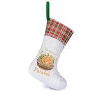You Had Me at Falafel Cute Sequins Christmas Stockings Color Changing Xmas Socks Hanging Stock