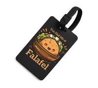 You Had Me at Falafel Funny Luggage Tag with ID Name Card Stylish Suitcase Labels Baggage Bag Tags