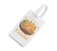 You Had Me at Falafel Funny Luggage Tag with ID Name Card Stylish Suitcase Labels Baggage Bag Tags