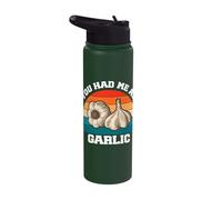 You had me at Garlic Lover Funny Cook Chef Stainless Steel Insulated Water Bottle
