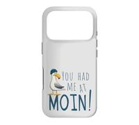 You Had Me At Moin! Cool Ocean Seagull With Sailor's Cap Case for iPhone 17 Pro