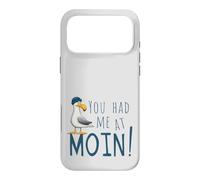 You Had Me At Moin! Cool Ocean Seagull With Sailor's Cap Case for iPhone 17 Pro Max