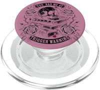 You Had Me At Trigger Warning Dark Romance Pink Bookish PopSockets PopGrip for MagSafe